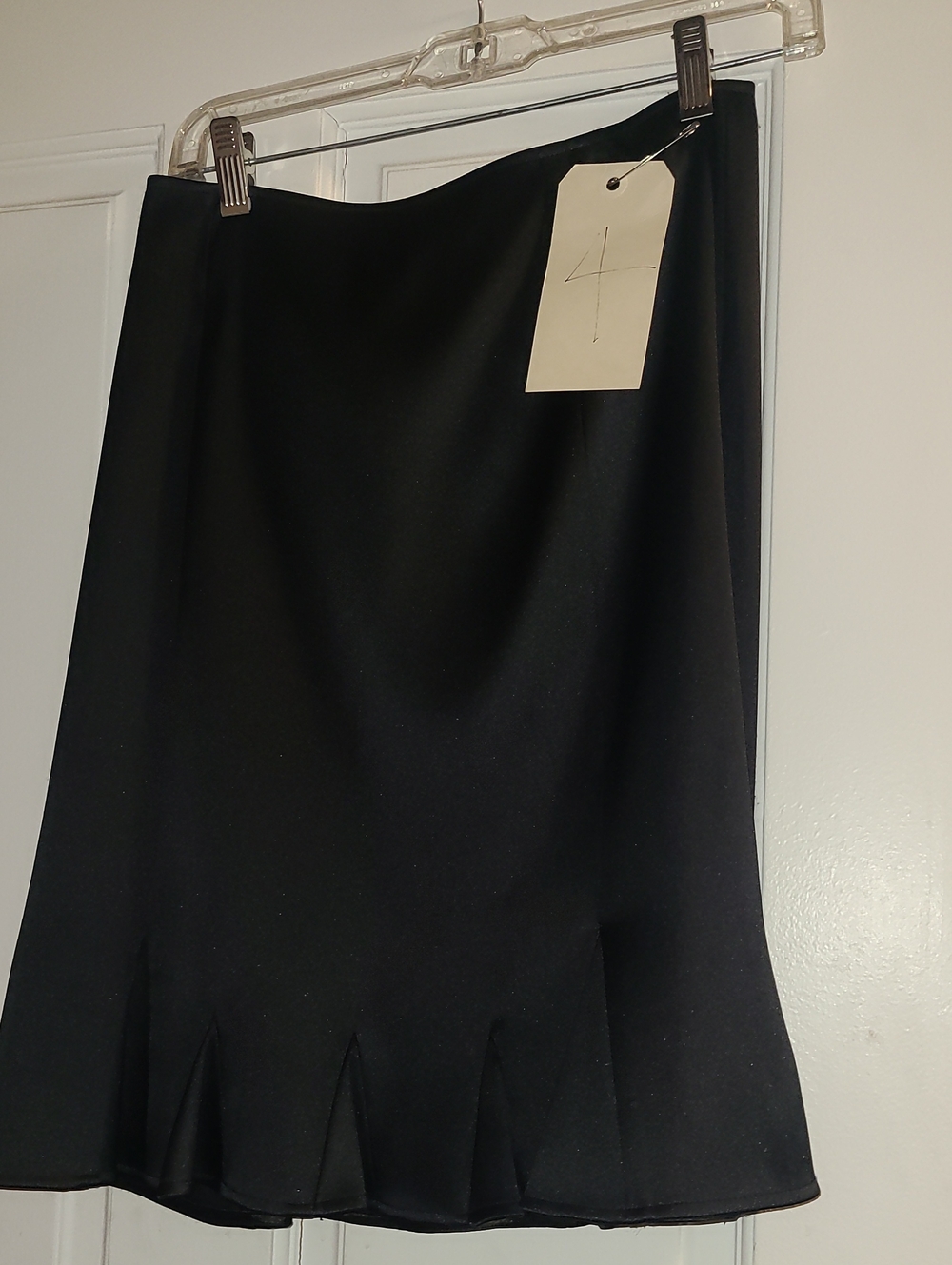 INC International Concepts Black Midi A-Line Skirt